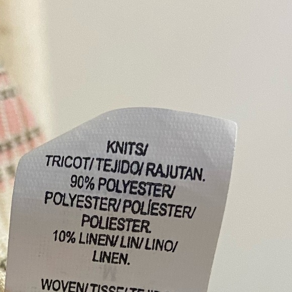 Lucky Brand gauzy peasant v neck blouse cream embroidered linen blend Medium - Picture 8 of 8